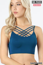 Load image into Gallery viewer, Seamless Triple-Cross Bralette w/o Pads