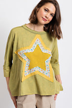Load image into Gallery viewer, Matcha Star Washed Top
