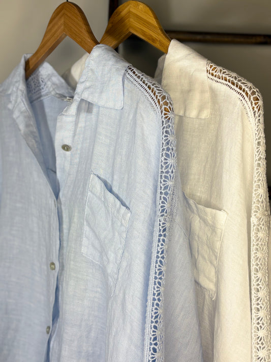 Martella Pocket Linen Top