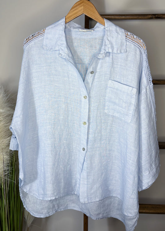 Martella Pocket Linen Top