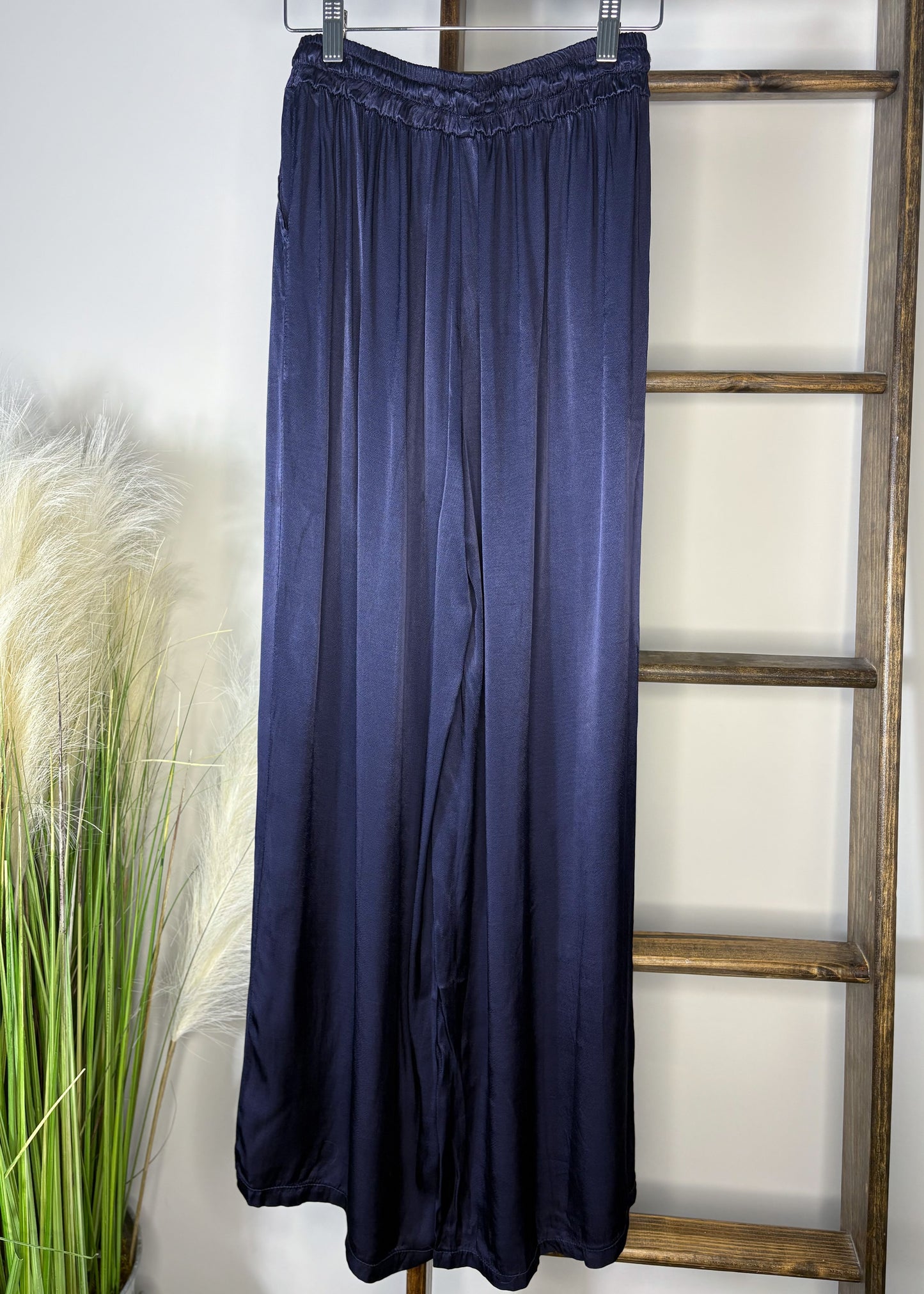 Viviana Navy Wide Leg Pants