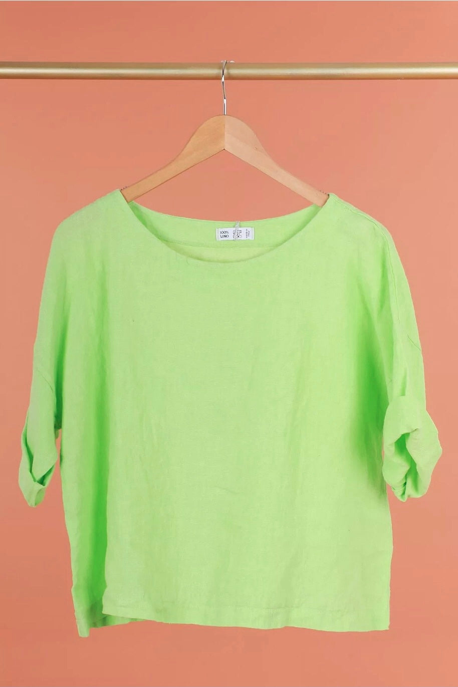 Clelia Linen Tunic Top