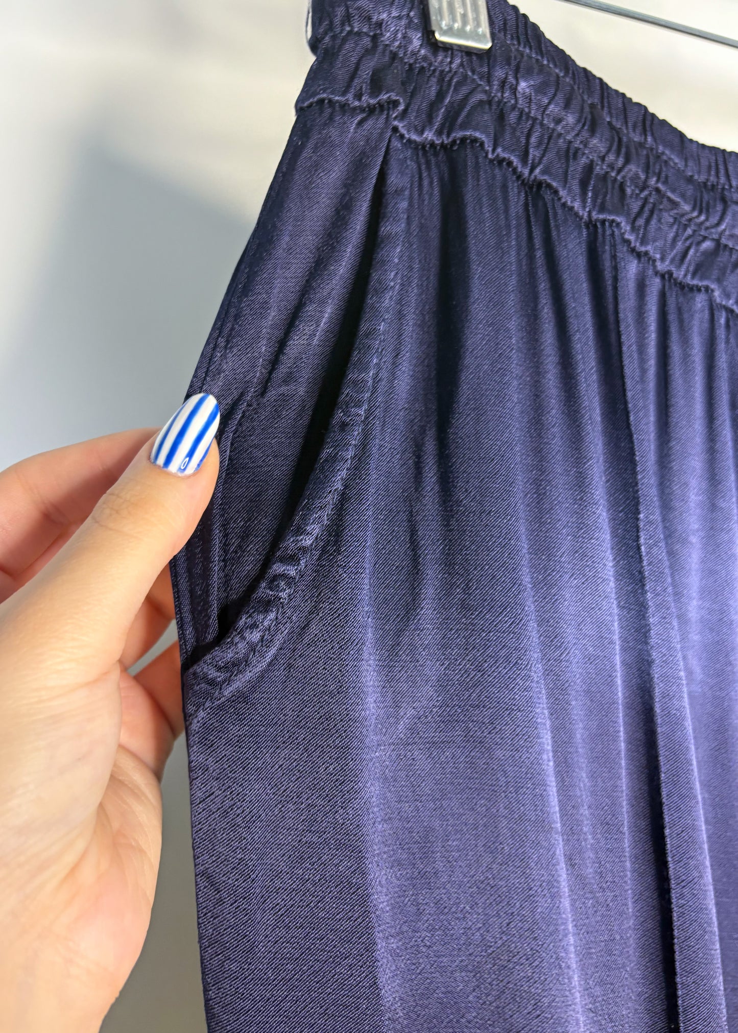 Viviana Navy Wide Leg Pants