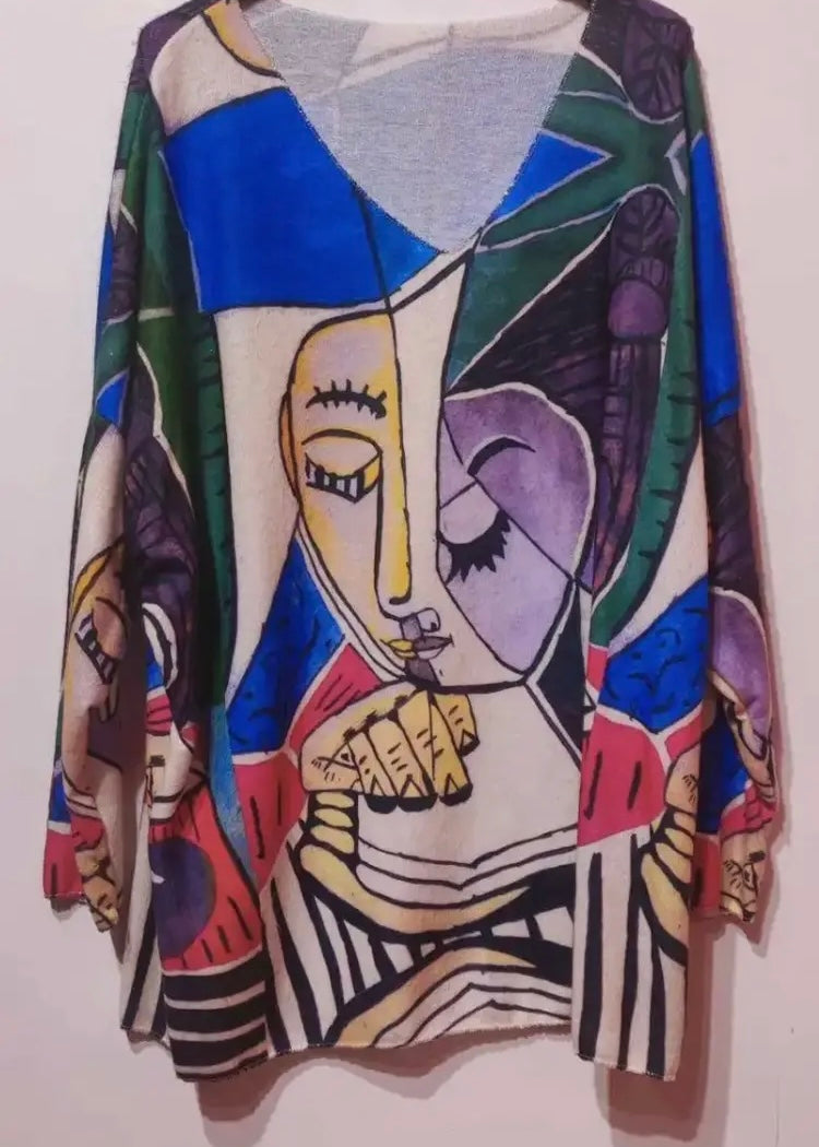 Cianna Printed Knit Sweater