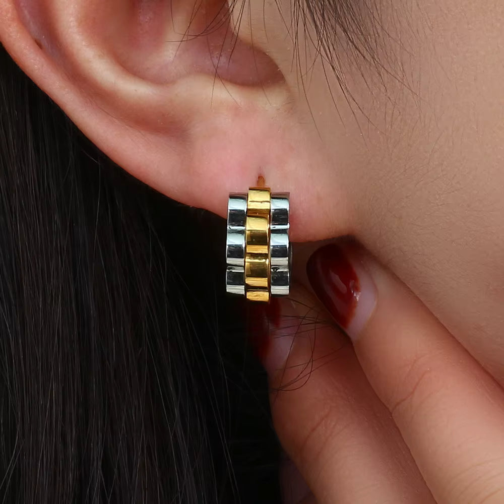 Bertille Chain Hoop Earring
