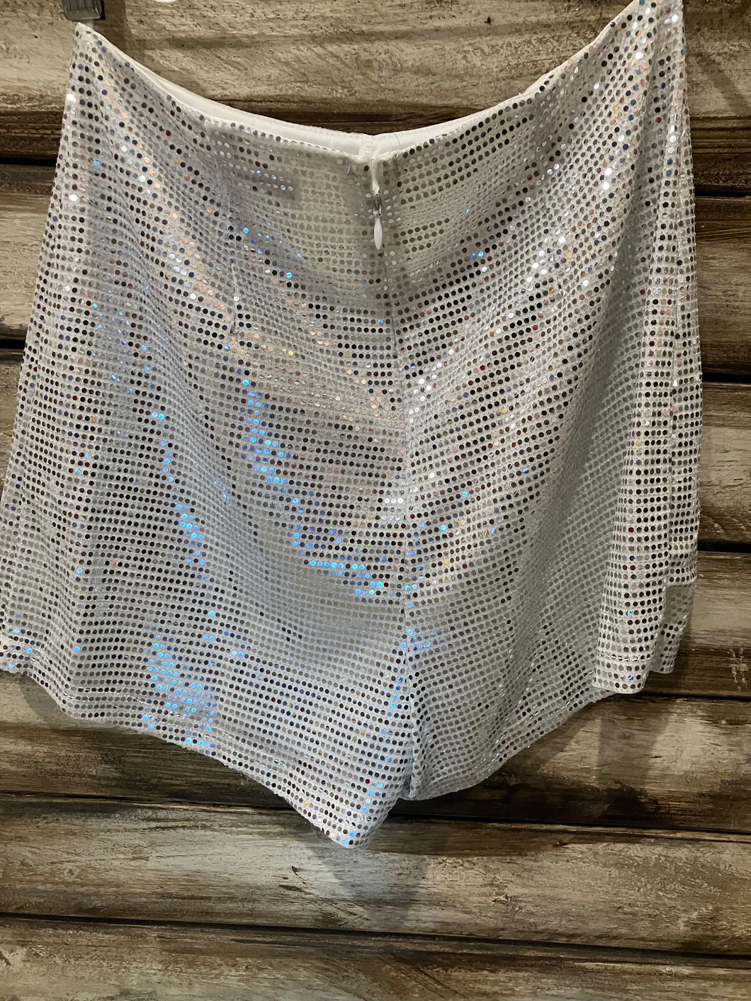 Sequin embellished short