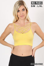 Load image into Gallery viewer, Seamless Triple-Cross Bralette w/o Pads
